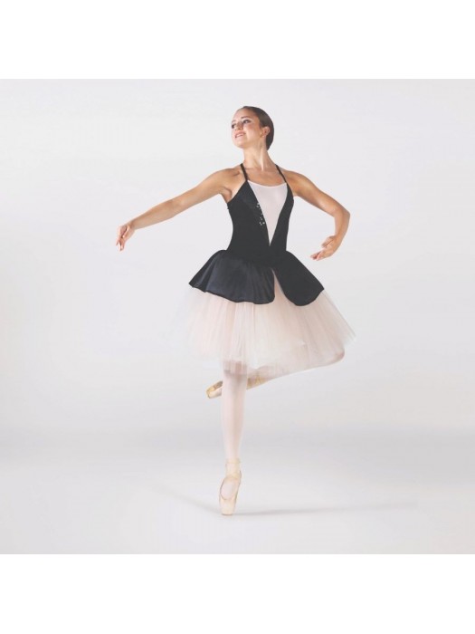 Degas Danza Balletto 1st Position Peplo in Velluto a Contrasto Saggio FPC25035A